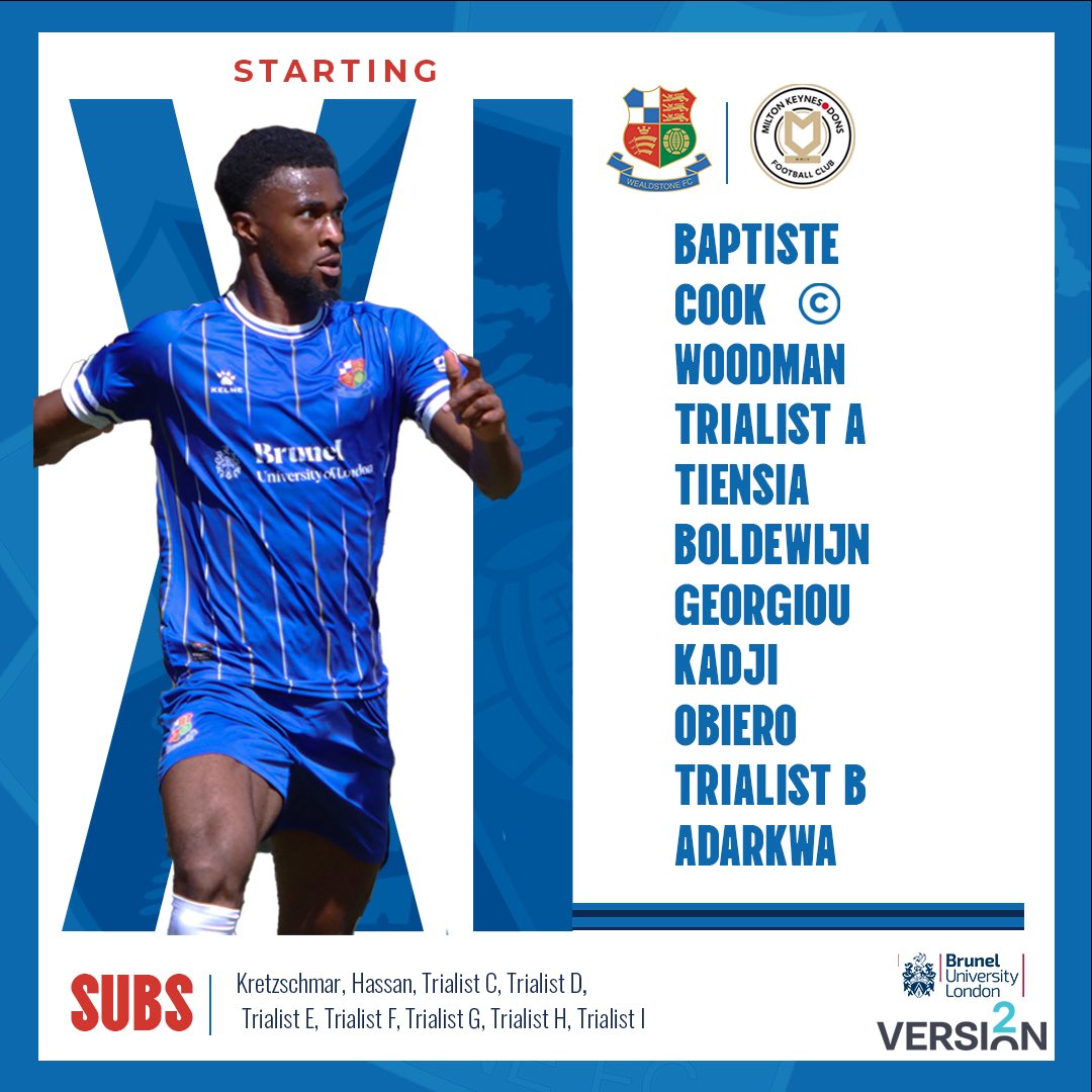 Your Stones team to take on MK Dons ⚔️