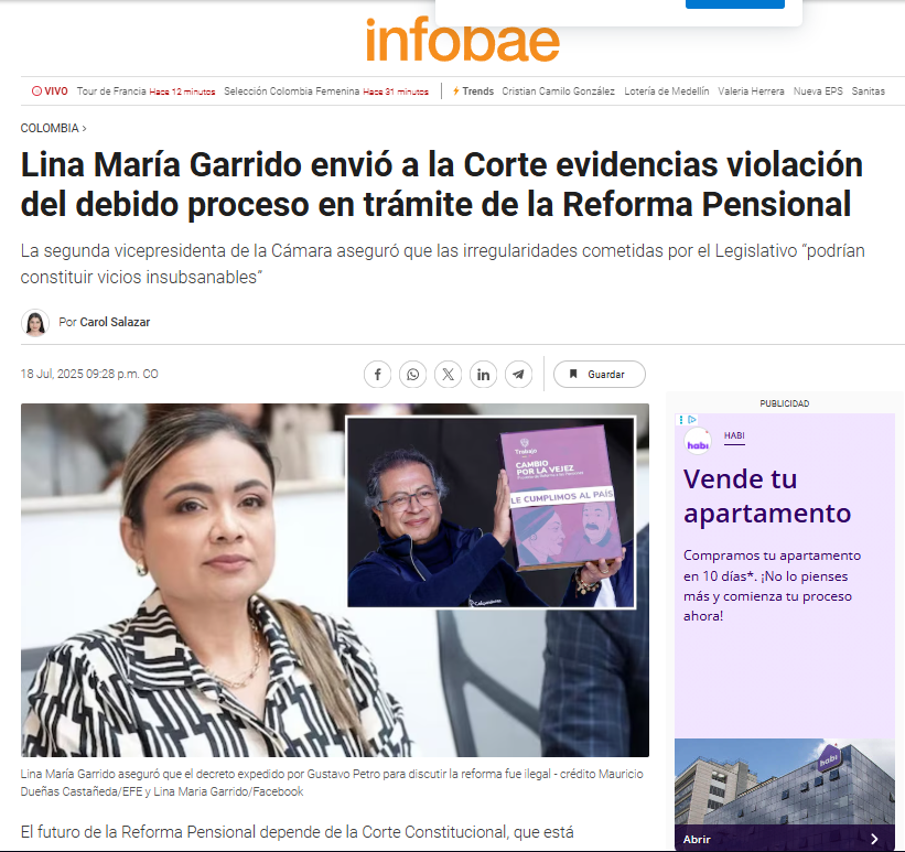 CarrillonavasG's tweet photo. #MananasBLU #Esinaceptable Lina María Garrido envió a la Corte evidencias violación del debido proceso en trámite de la Reforma Pensional https://t.co/hbTbEFXzKA👈🇨🇴 con el pacto histórico y Petro todo son trampas @marcoalse156458
@Rod0452603Efrn @Heribero65 @martinez_m16857 https://t.co/fiBRyy7l9p