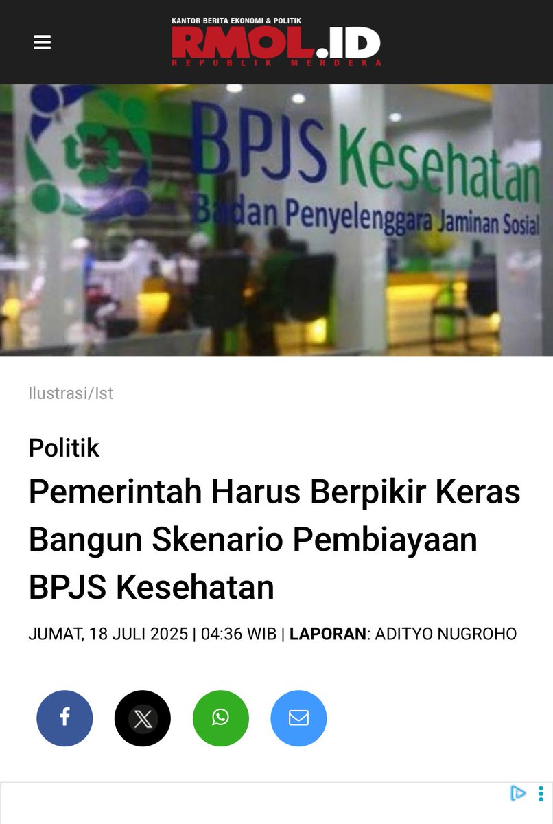 Hari gini kok mau naikin iuran BPJS kesehatan.  Rakyat tentu keberatan.
Harus ada opsi lain yg lebih baik. 

Elu setuju gaes?