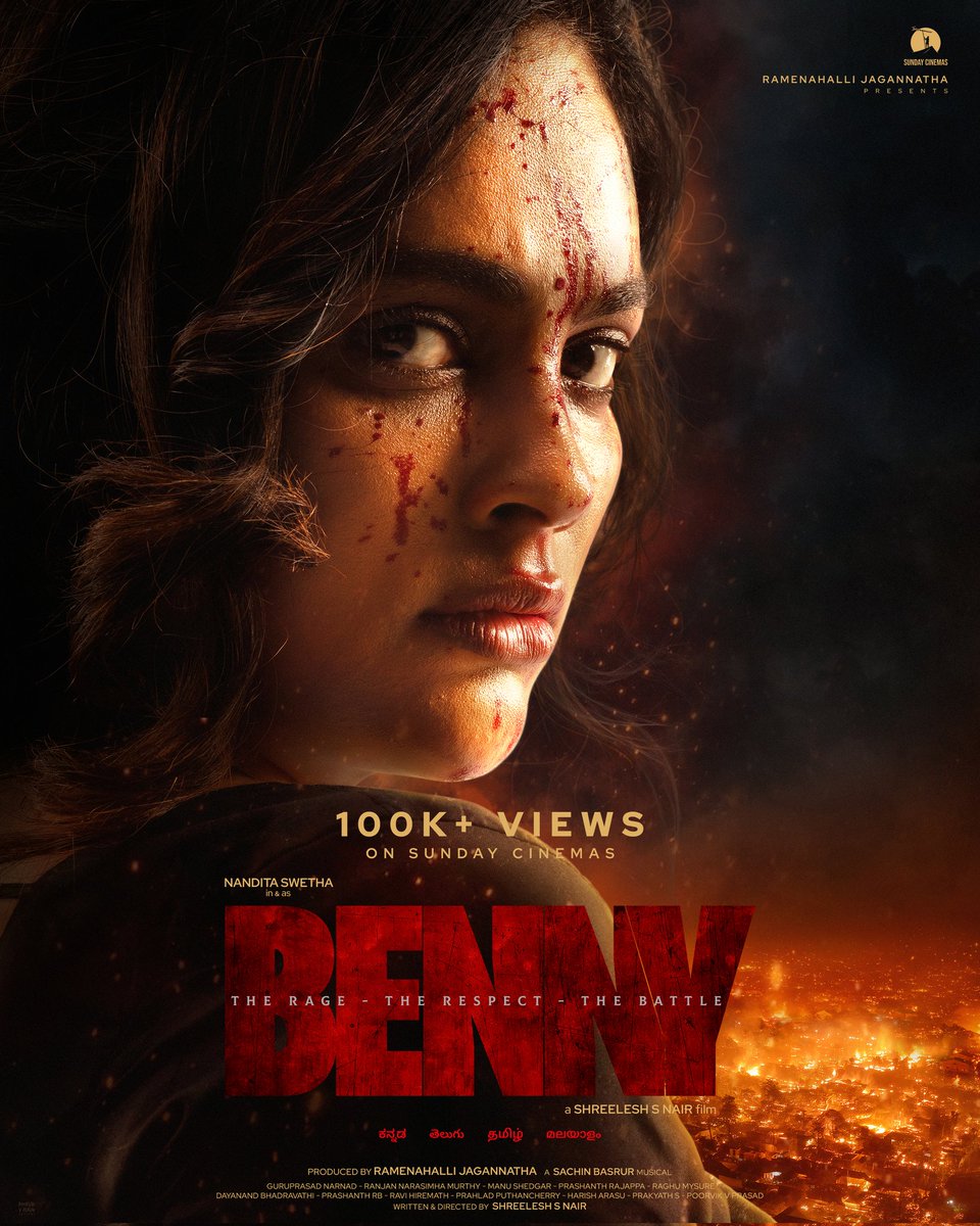 Thank you all.. 100k+views on SUNDAY CINEMAS YT.
🔗youtu.be/ozBmf4y8AGo?si…

<a href="/Nanditasweta/">Nanditaswetha</a>
<a href="/shreelesh_nair/">Shreelesh S Nair</a> <a href="/Jagannatha_RN/">Ramenahalli Jagannatha</a> <a href="/PROHarisarasu/">Harish Arasu PRO</a> 

#NanditaSwetha #ramenahallijagannatha #shreeleshsnair #sundaycinemas