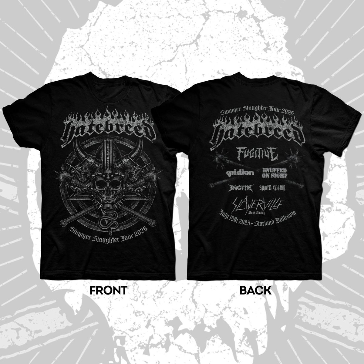 hatebreed's tweet image. New Jersey today! Hit the merch &amp;amp; then hit the pit!