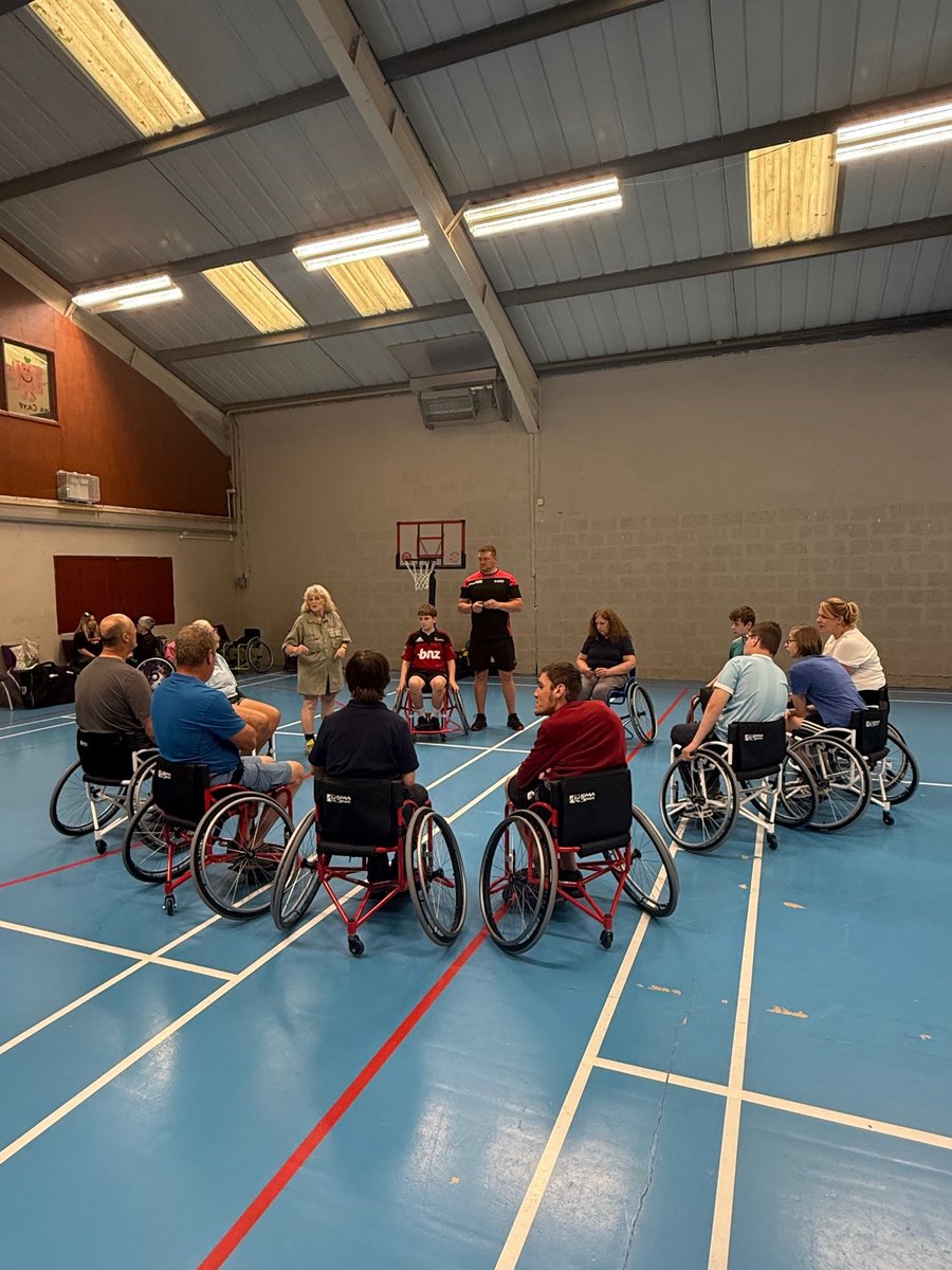 Wheelchair Sports Hub into its sixth week at St Clears Leisure Centre!
🏀🏉🎾 Wednesday included wheelchair basketball. Wheelchair tennis and rugby also on offer.

Inclusive wheelchair sports sessions! 👇

📆 Every Wednesday evening
🕒 5:00pm – 7:00pm
First 3 sessions are free.