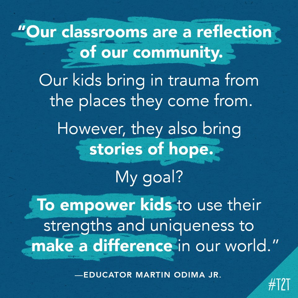 Teacher2Teacher (@teacher2teacher) on Twitter photo The more you understand your Ss' contexts and communities, the better you can help them put their strengths to work!
(Inspiration via educator <a href="/MartinOdimaJr/">Martin Odima Jr.</a>) The more you understand your Ss' contexts and communities, the better you can help them put their strengths to work!
(Inspiration via educator <a href="/MartinOdimaJr/">Martin Odima Jr.</a>)