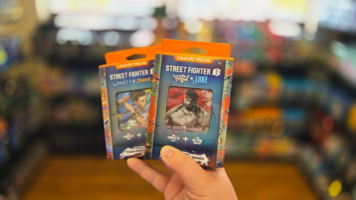 It's now easier than ever to punch and kick your way into the Universus card game! Snag a brand new Street Fighter 6 Challenger Series deck to immediately be ready to compete in this cross-universes Trading Card Game!
🔗 
buff.ly/QpEAIj1