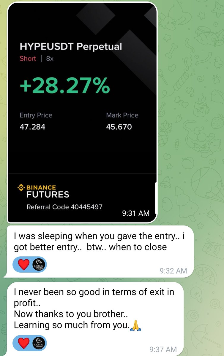 KhonshuArc's tweet image. People are flipping FREE alpha into life-changing gains 💸🔥
The wins speak for themselves  nothing hits harder than real progress.

This isn’t luck. This is execution. Discipline. Growth.
Everyone eating. Everyone leveling up.
And it’s all happening inside my free TG.

Join the…