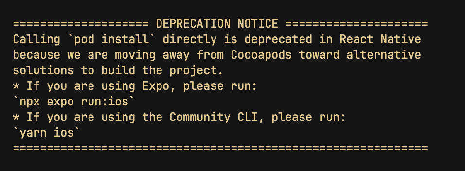 FernandoTheRojo's tweet image. react-native is deprecating πππ πππππππ