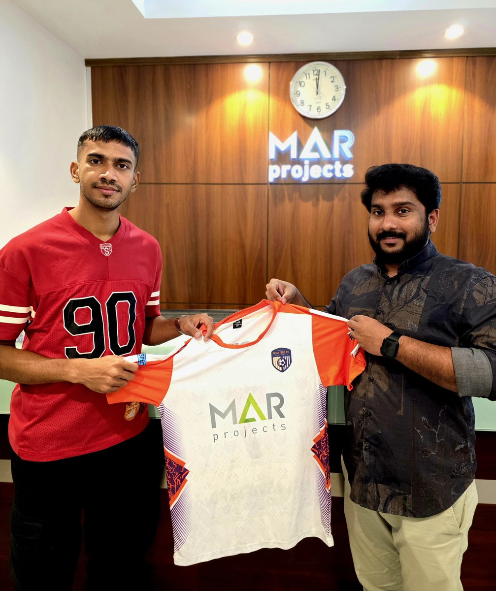 MARprojectsksa's tweet photo. Big smiles and bigger dreams! We're thrilled to have @Ashique_22  , talented star of the Indian national team, drop by our office #IndianFootball #ashiquekuruniyan #blasters_fc_vazhakkad https://t.co/EayABTSxFq