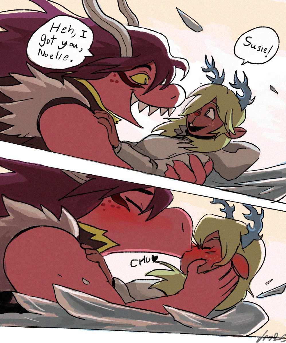 #DELTARUNE #suselle  
Girls....the war...