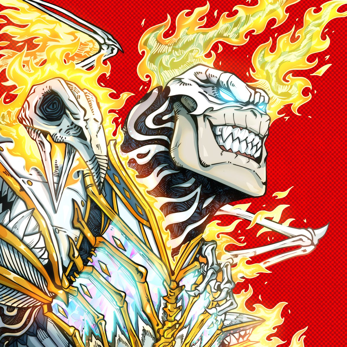 He was cast below for breaking faith with the divine. 🕳️

But what they called treason…

Was just a version of truth no longer willing to kneel. 😤

Dregmaul burns scorch the lie from the law.

One final flame to balance the sky. ⚖️

And now... 

The Pantheon is complete. 🏛️