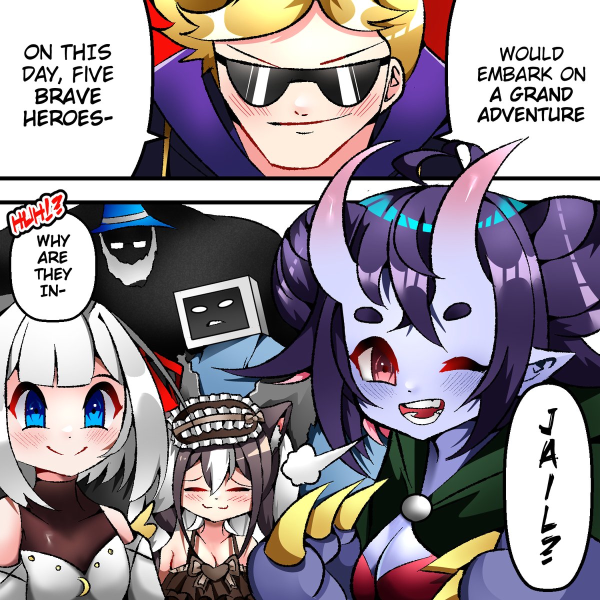 VTuberComics's tweet image. Dungeons &amp;amp; Dragons 🧙‍♂️| #Hadesillust