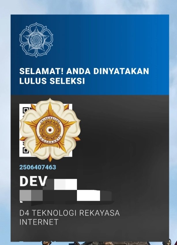 Devns02's tweet image. HUAAAAA MASIH GAK NYANGKAAAAAAAA
makasiiie UGM dah Terima cintakuu😞💞