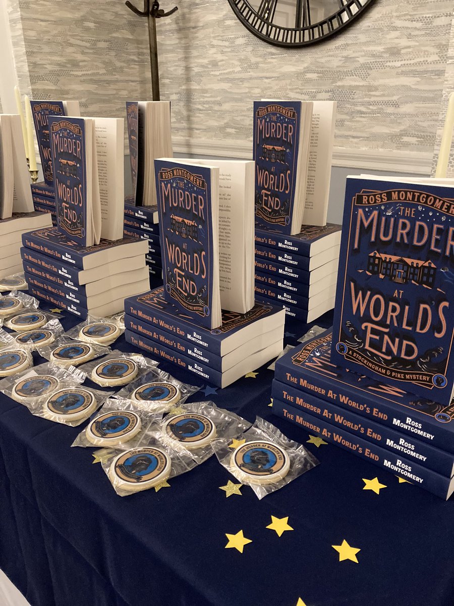 #TheMurderAtWorldsEnd proofs and afternoon tea at #TheakstonCrime