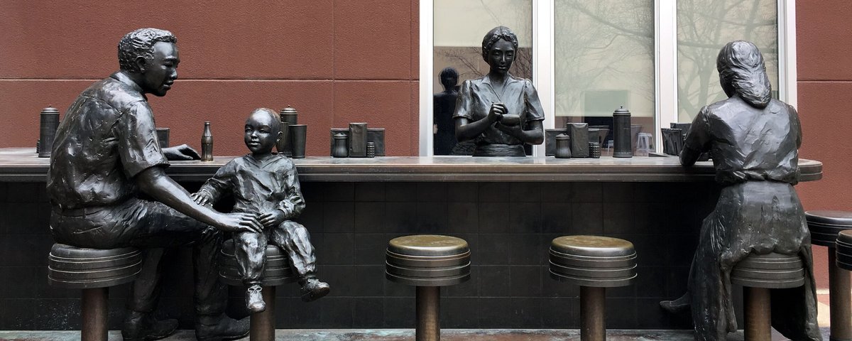 JMitchellNews's tweet image. #OnThisDay in 1948, Dockum Drug Store in downtown Wichita, Kansas, refused to serve Black patrons at its lunch counter.
“It was degrading, dehumanizing,” recalled then-teenager Galyn Vesey. “You felt like something was wrong, but you learned to cope with it.”
But something…