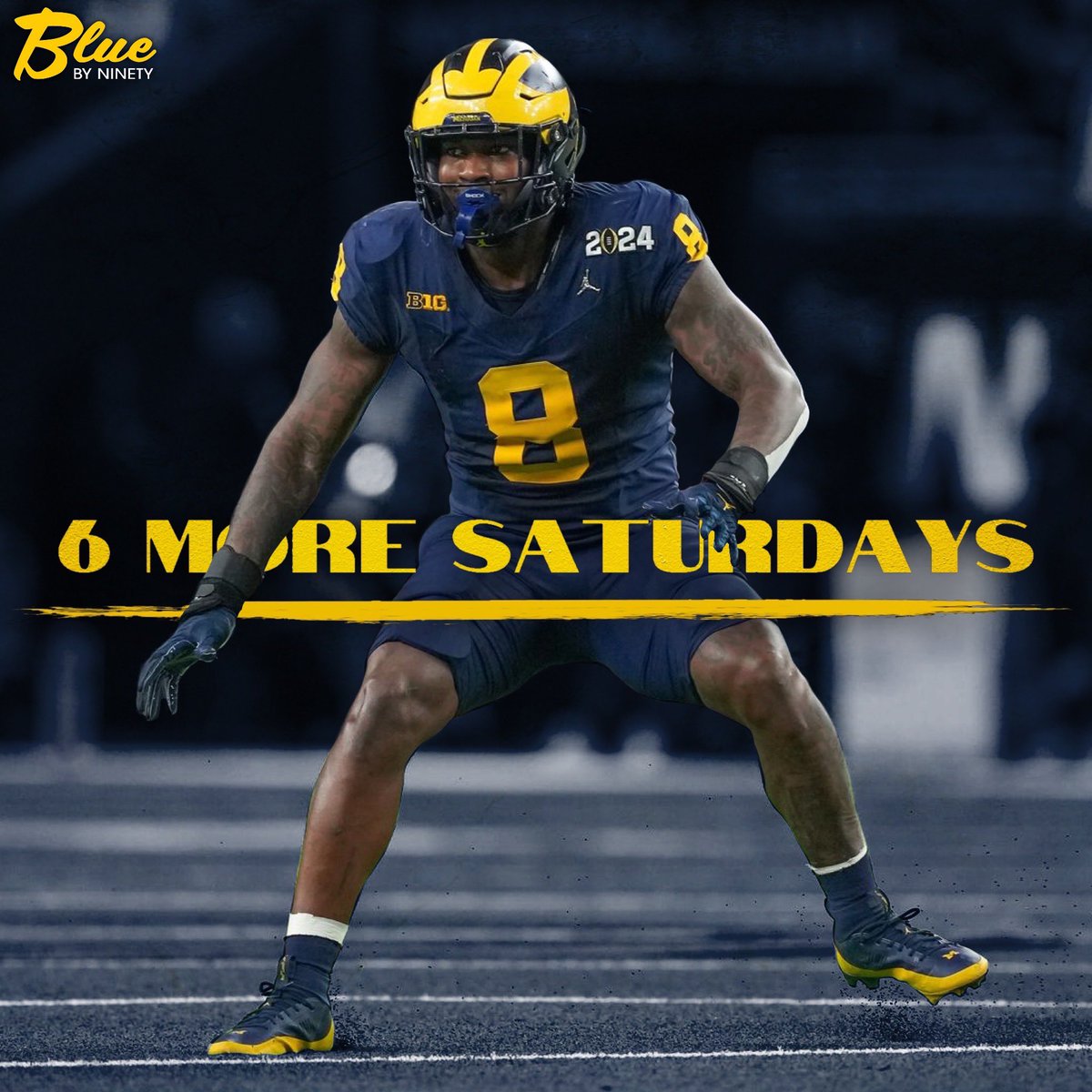 bluebyninety's tweet image. 6 more Saturdays until Michigan Football 〽️
