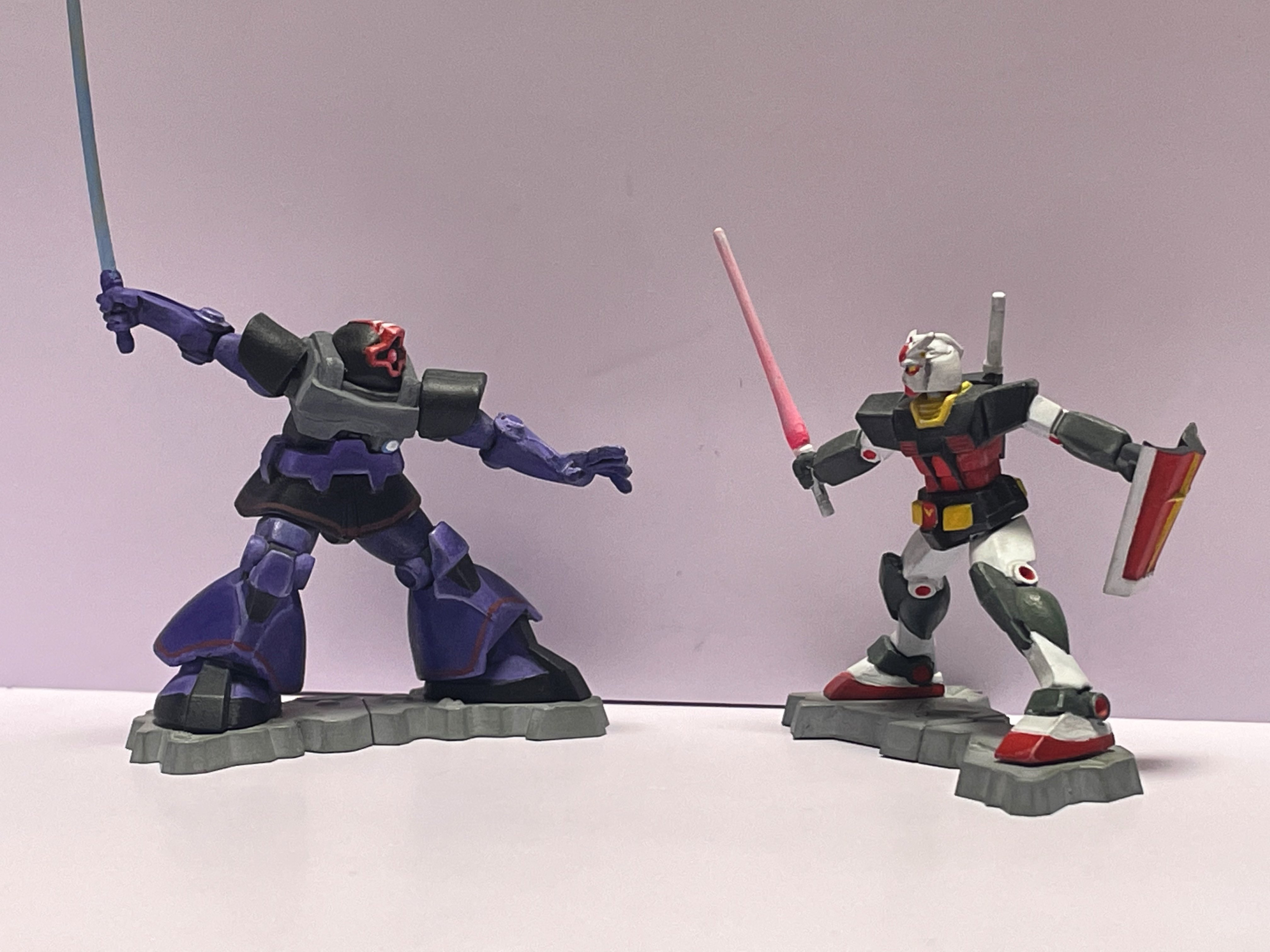 G*Z様 チョコプラ ガンダム vs ドム リペイント G*Z様