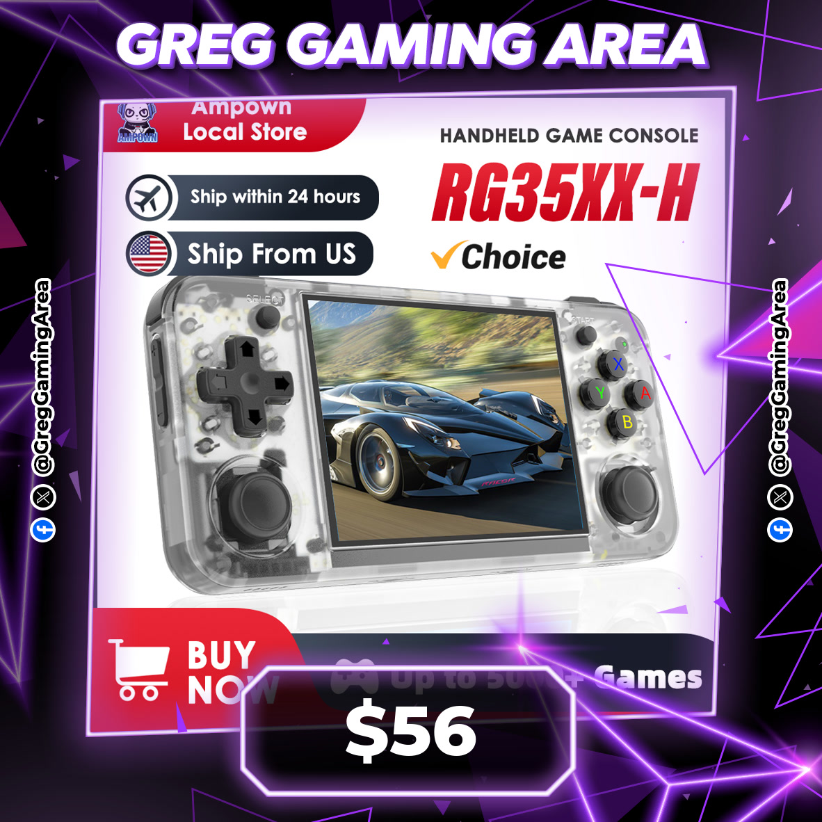 GregGamingArea's tweet photo. GET YOUR GAME ON! ๐ฎโจ
๐ฎ ANBERNIC RG35XX H 3.5' Retro Handheld
๐ต $56
๐ https://t.co/moxPjbqBBf
#RetroGaming #HandheldGamer #Anbernic https://t.co/m8KhjPbAOA