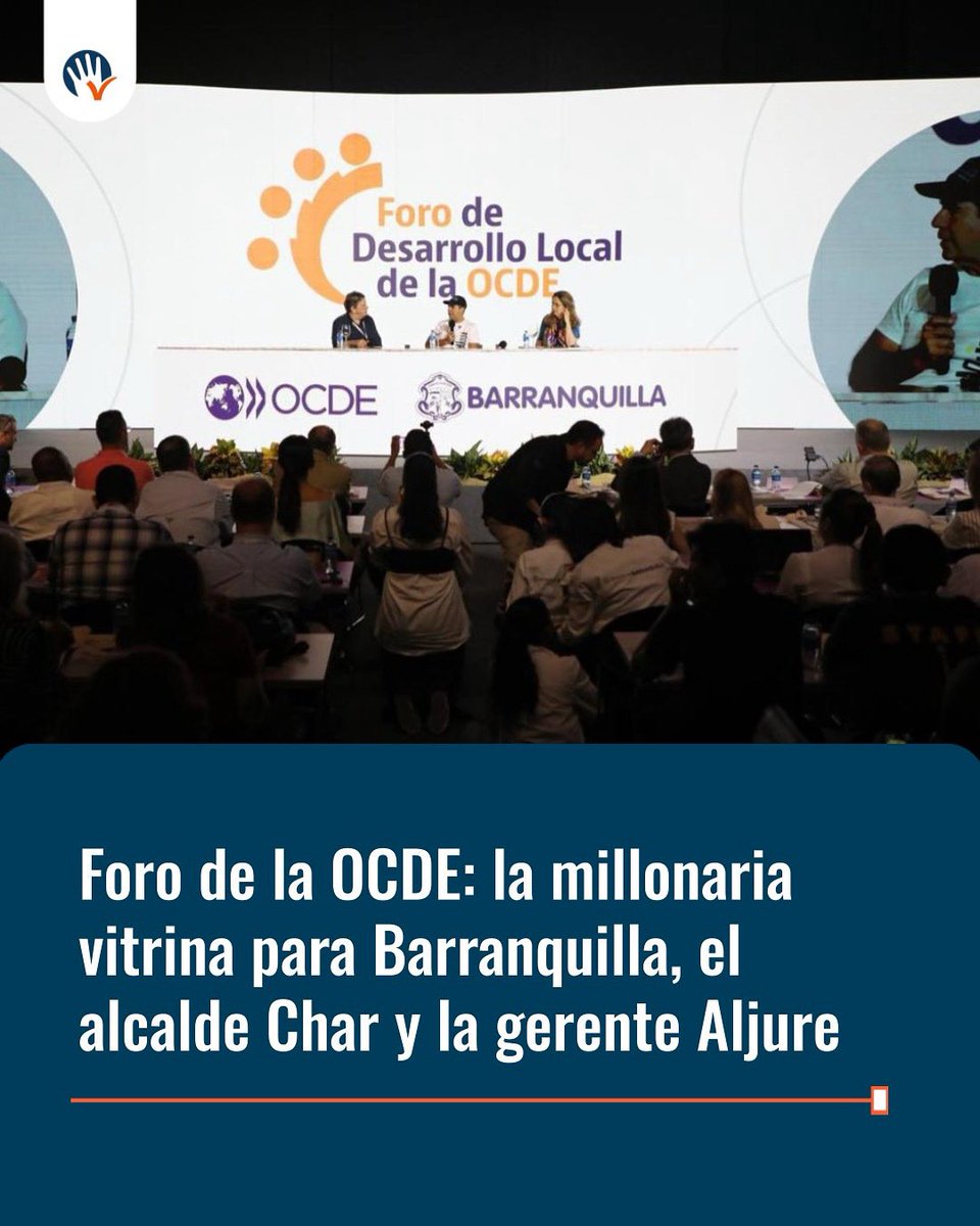 Barranquilla es noticia por haber sido sede del Foro Local de la <a href="/ocdeenespanol/">OCDE ➡️ Mejores Políticas para una Vida Mejor</a> que sirvió para proyectarla, reforzar el liderazgo de <a href="/AlejandroChar/">Alejandro Char</a> y perfilar a su posible sucesora <a href="/AnaMariaAljure/">Ana Maria Aljure</a>.

<a href="/WRadioColombia/">W Radio Colombia</a> ha sido un medio clave en la construcción de ese relato.

Va 🧵