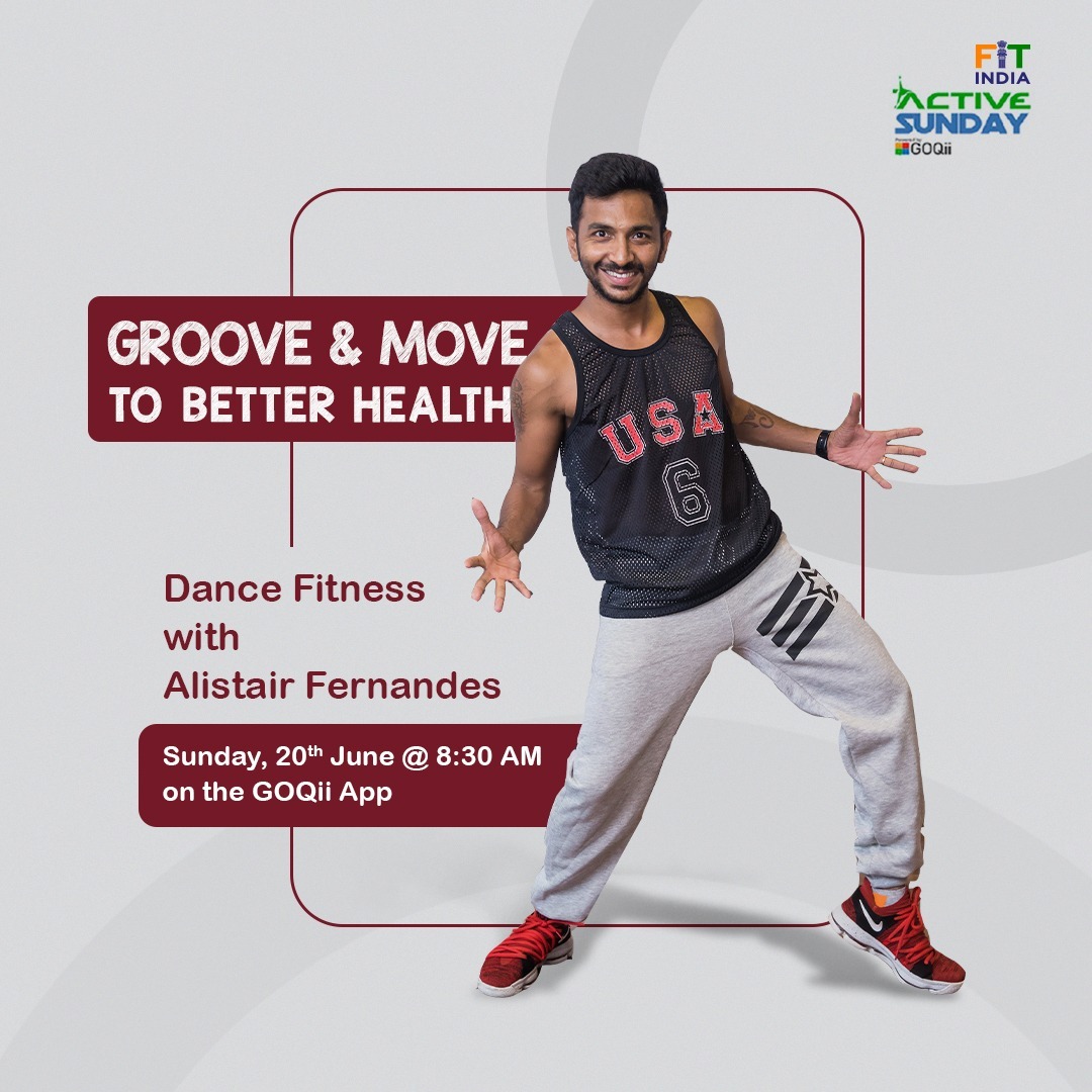 GOQii's tweet image. 🕺💃 Transform your fitness with Alistair Fernandes in a dynamic Dance Fitness session tomorrow at 8:30 AM on the GOQii app!
Benefits of dance fitness:
✨ Boost your heart health
✨ Tone and sculpt your body
And much more!!!
@FitIndiaOff #DanceFitness #BeTheForce