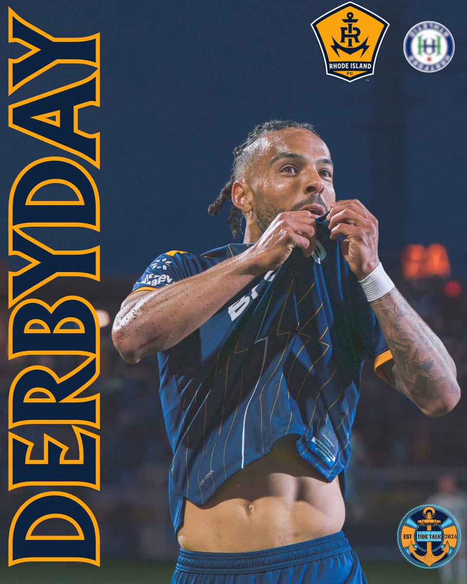 TideTalkRI's tweet image. 🏟️ DERBY DAY IS HERE!
➡️ #RIFC host sHartford in #USLChampionship action!
⬇️ Comment with your score predictions!
🌊 #UpTheTide