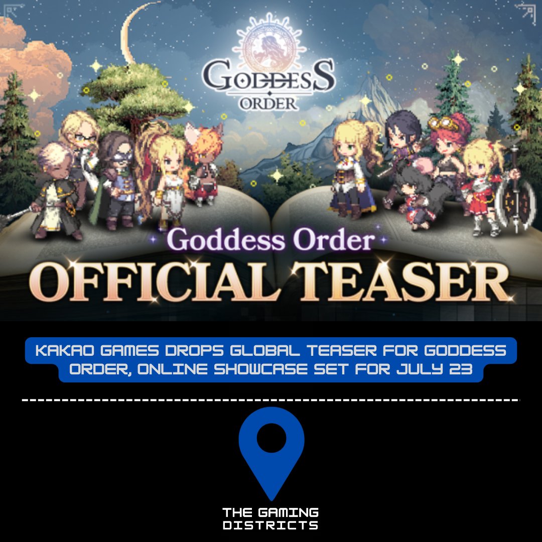 GamingDistricts's tweet image. Kakao Games teases mobile action-RPG Goddess Order and announces a global showcase on July 23. Watch the teaser and get a first look at the pixel-art adventure

#GoddessOrder #KakaoGames

READ: thegamingdistricts.com/kakao-games-dr…