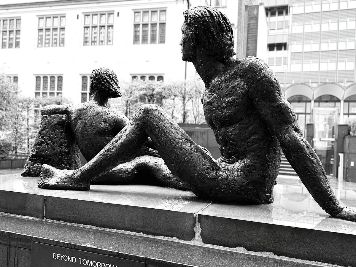 Beyond tomorrow. 1972 sculpture outside Guildhall, London