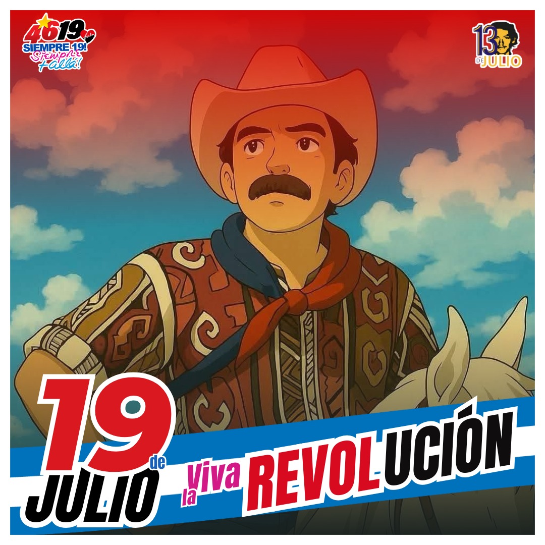 #Nicaragua
#ManaguaSandinista
#4619SiempreMasAlla 
#4619Victoriosos 
#4619AvanzandoEnLaRevolucion
