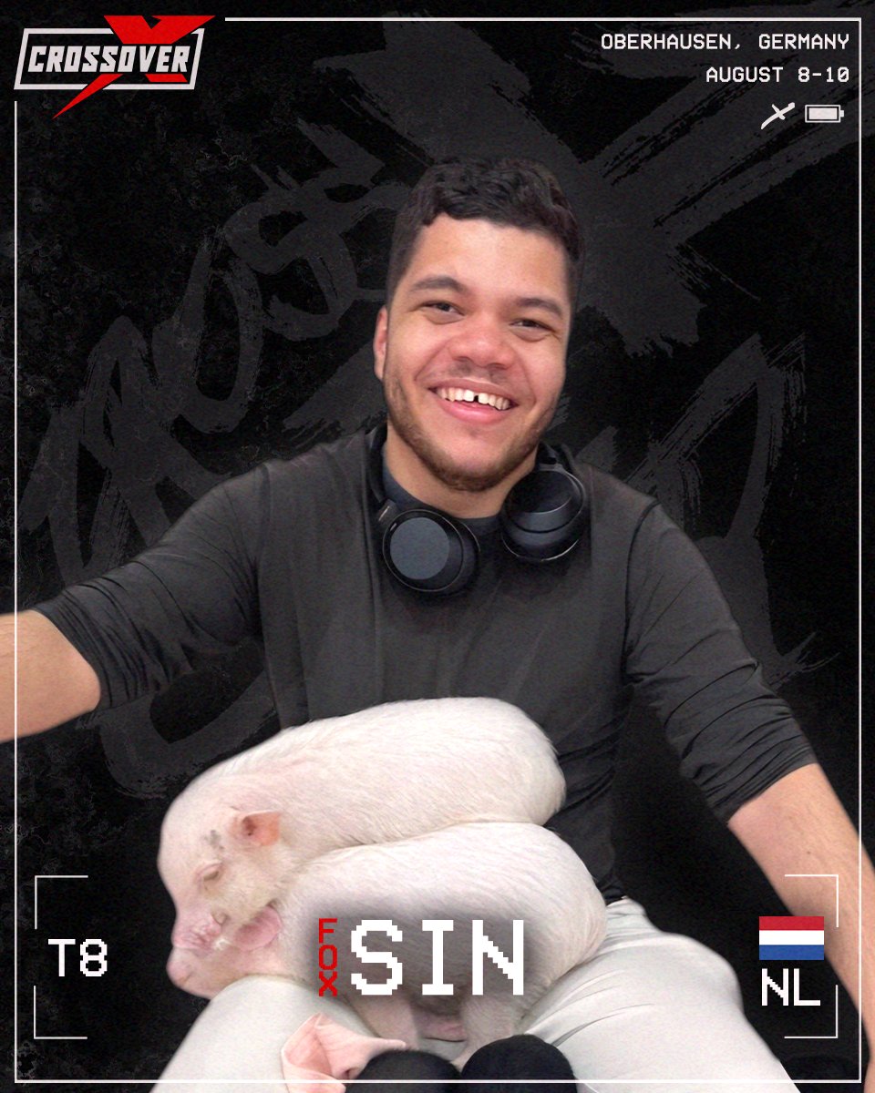 CROSSOVER 2025 (@crossover_gg) on Twitter photo Our champion <a href="/sin_nl7/">FOX Sin</a> is back and ready to defend his title! 🏆
Last year, he dominated with his terrifying Yoshimitsu and claimed the crown.
Will he rise to the challenge once again and reclaim the CROSSOVER title?
#TWT2025 #CROSSOVER2025 Our champion <a href="/sin_nl7/">FOX Sin</a> is back and ready to defend his title! 🏆
Last year, he dominated with his terrifying Yoshimitsu and claimed the crown.
Will he rise to the challenge once again and reclaim the CROSSOVER title?
#TWT2025 #CROSSOVER2025