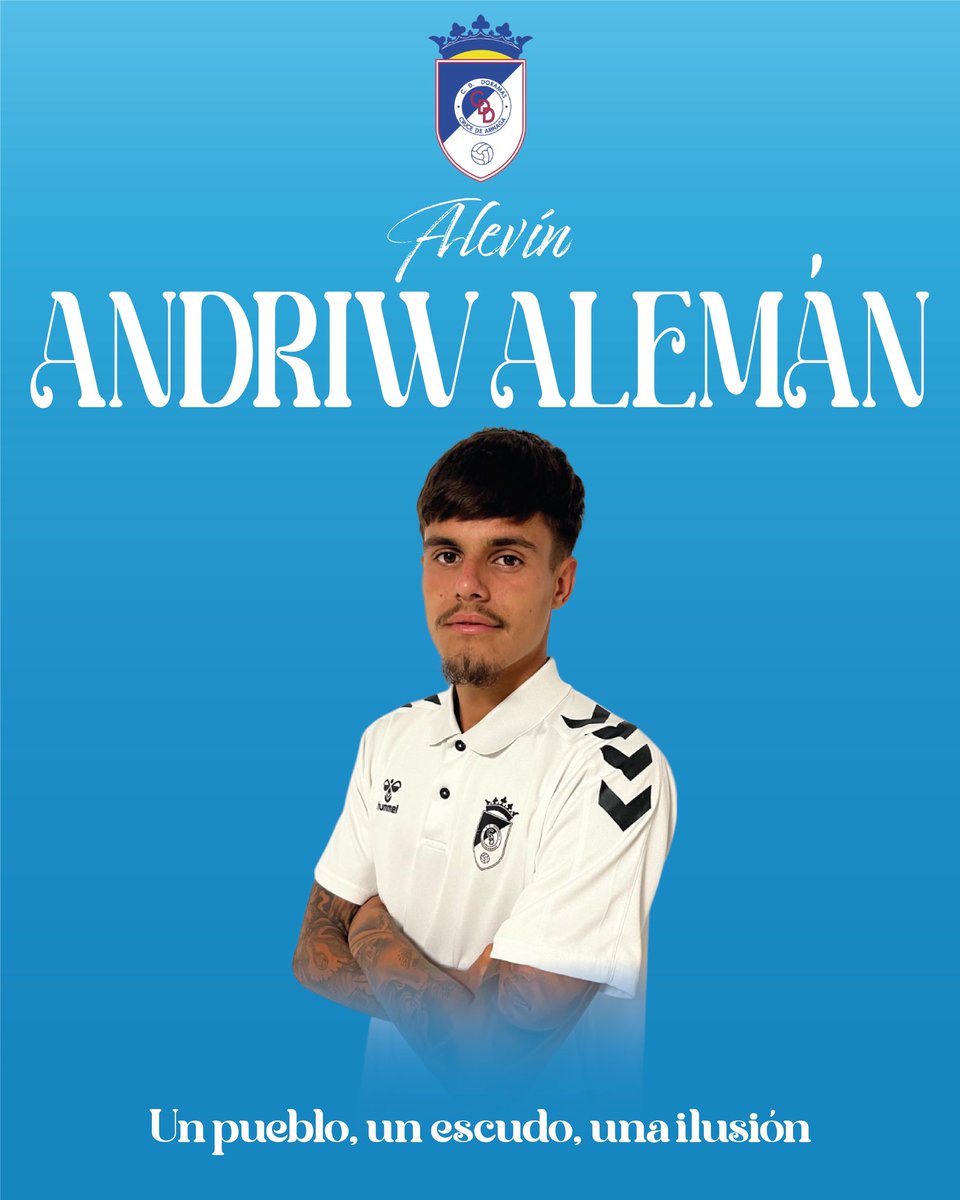 Andriw Alemán continuará por segunda temporada al frente de uno de nuestros alevines, en esta campaña de regreso al fútbol 7. Pondrá toda su experiencia al servicio de la formación y el crecimiento de los más jóvenes de la casa. 🩵🤍