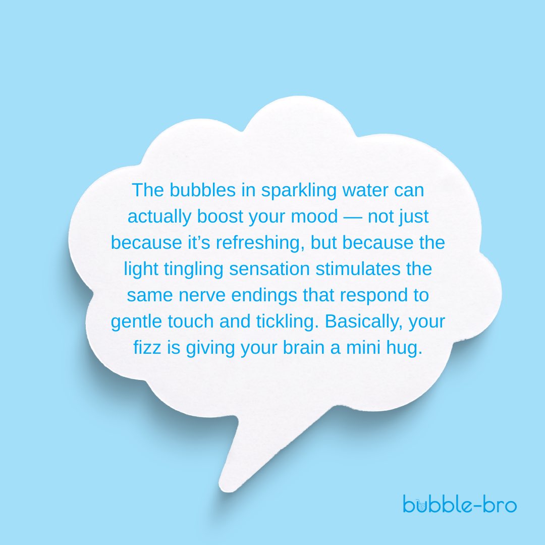 bubblebro_UAE's tweet photo. Fizz that hits different. 🧠🫧
That tingling? It’s your brain saying “yes, please.” 💙

#bubblebro #didyouknow #sparklingwater #sodamaker #mydubai #inabudhabi #rak #sharjah #uae https://t.co/14o4VT63h5