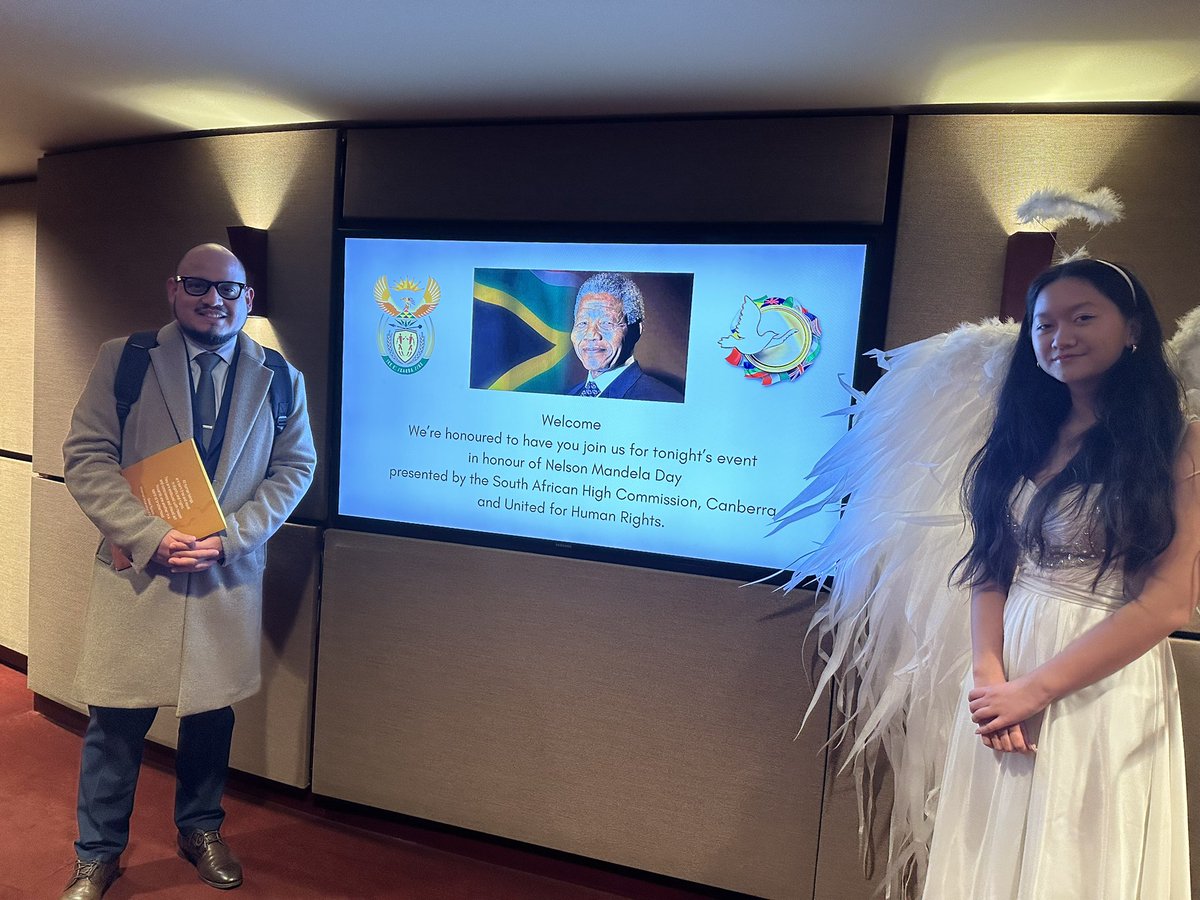 EduardoCardozaM's tweet image. I was honoured to attend the #MandelaDay2025 organized by the High Commission of #SouthAfrica to #Australia 🇸🇻🇦🇺🇿🇦