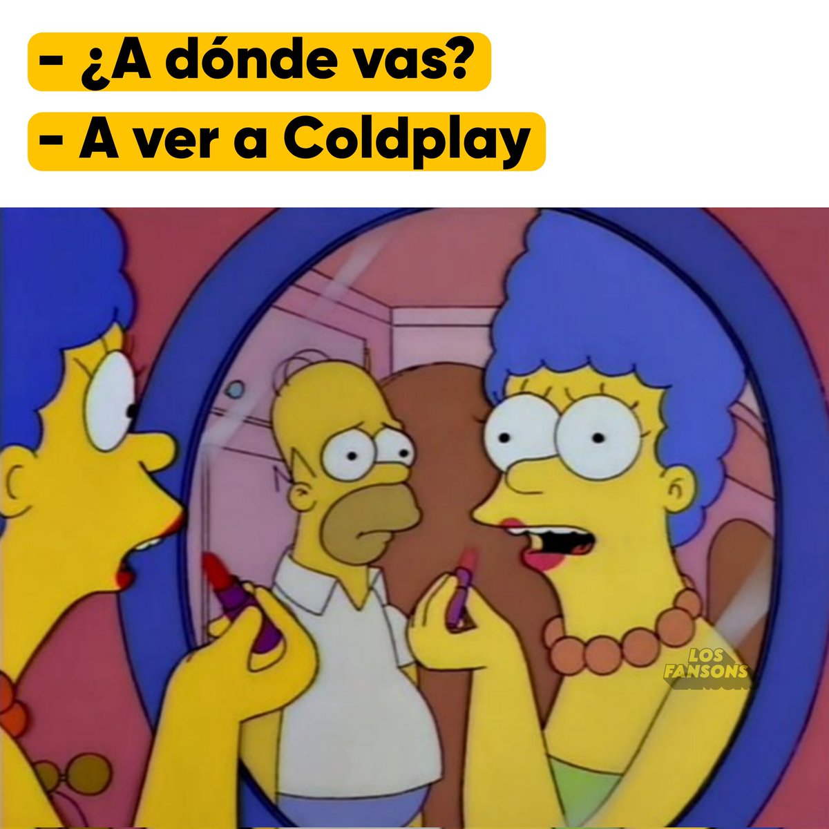 ¿Quién va a ir a ver a Coldplay? 👀 #LosSimpson #LosSimpsons #Memes #Coldplay