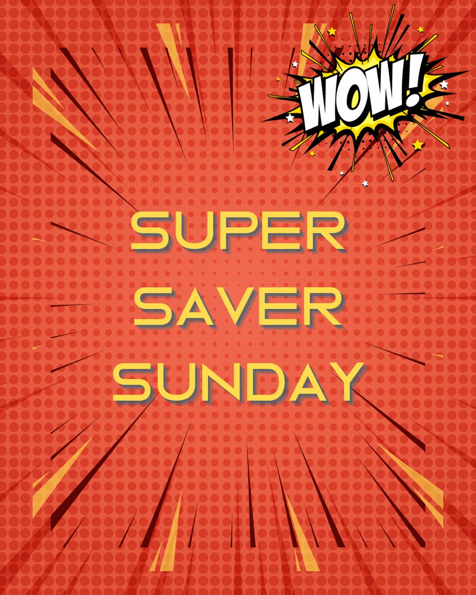 POW! BANG! ZOOM!💥

SUPER SAVINGS. Super deals. Super finds! 

Every Sunday 3 Tag Colors 50% off for our Super Saver Sunday Sale.

Don’t miss out on spectacular savings. 

Primethrift.com