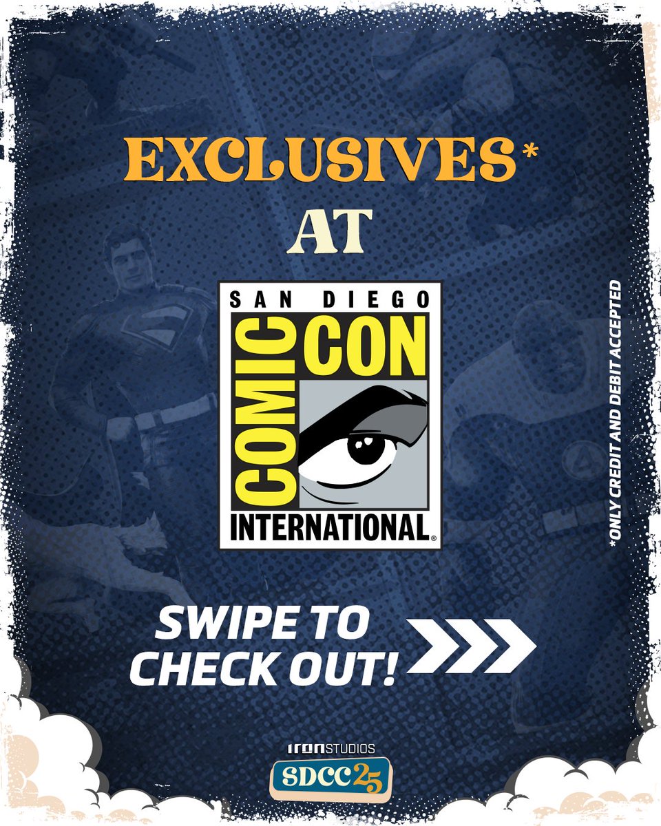 IronStudios's tweet image. Did someone say... exclusives? 👀
Swipe to check out the pieces you'll find during @comic_con
🗓️ When: July 23rd to 27th
💻 Where: Both #1815
#sdcc #sandiegocomiccon #ironstudios #worldstocllect