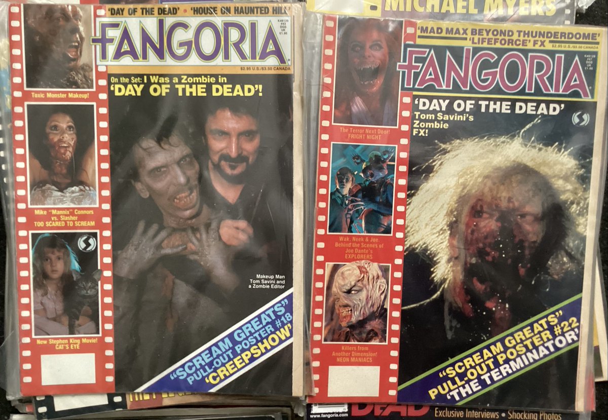 TombDracula's tweet image. FANGORIA #43: DAY OF THE DEAD; HOUSE ON HAUNTED HILL; CAT’S EYE; MARIO BAVA
#47: DAY OF THE DEAD; FRIGHT NIGHT; EXPLORERS