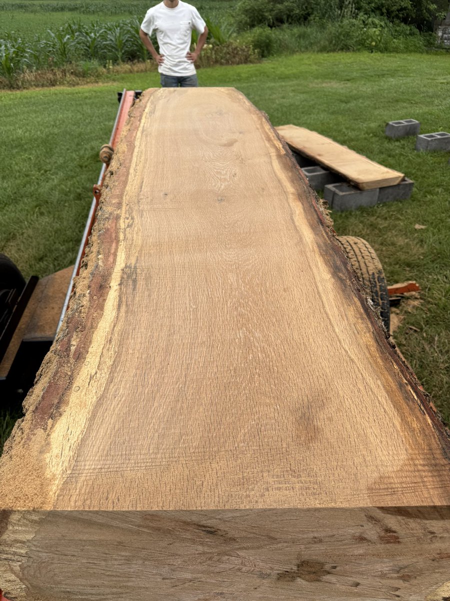 WadingSmith's tweet image. Good Saturday morning.
We’re sawing away the day on the Weaner Family Farm in Gettysburg, PA. Swamp Oak is on the menu and it’s time to eat.