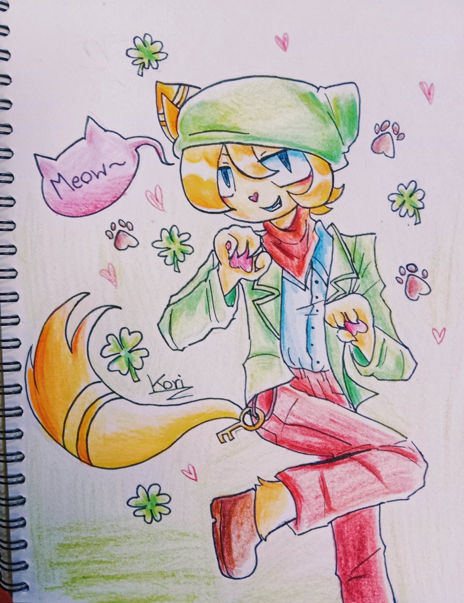 Missmenhera's tweet image. Decided to redraw my old drawing of cat Timmy for funzies 🍀🌟
character by: @AdventIslands
.
.
.
#dangerousdungeons #superdangerousdungeons #tinydangerousdungeons #fanart