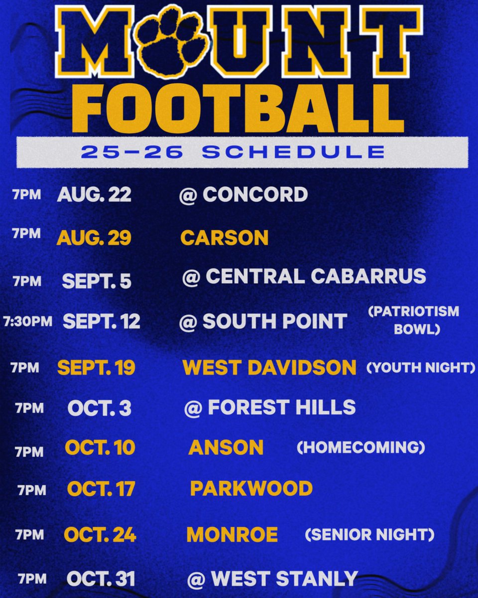 Mount Pleasant Athletics tweet media