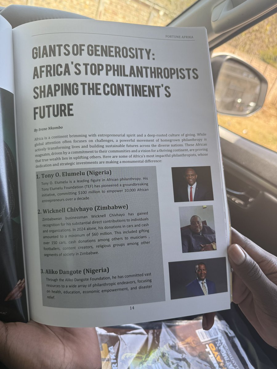 Snowball Tongogara (@snowballofficia) on Twitter photo One of the reasons why we need more black and indigenous people to become millionaires and billionaires. Empower one black person and you empower the race.
I was privileged to be one of the people to grab this hard copy. <a href="/wicknellchivayo/">sir_wicknell.</a> surpasses Dangote in philanthropic One of the reasons why we need more black and indigenous people to become millionaires and billionaires. Empower one black person and you empower the race.
I was privileged to be one of the people to grab this hard copy. <a href="/wicknellchivayo/">sir_wicknell.</a> surpasses Dangote in philanthropic