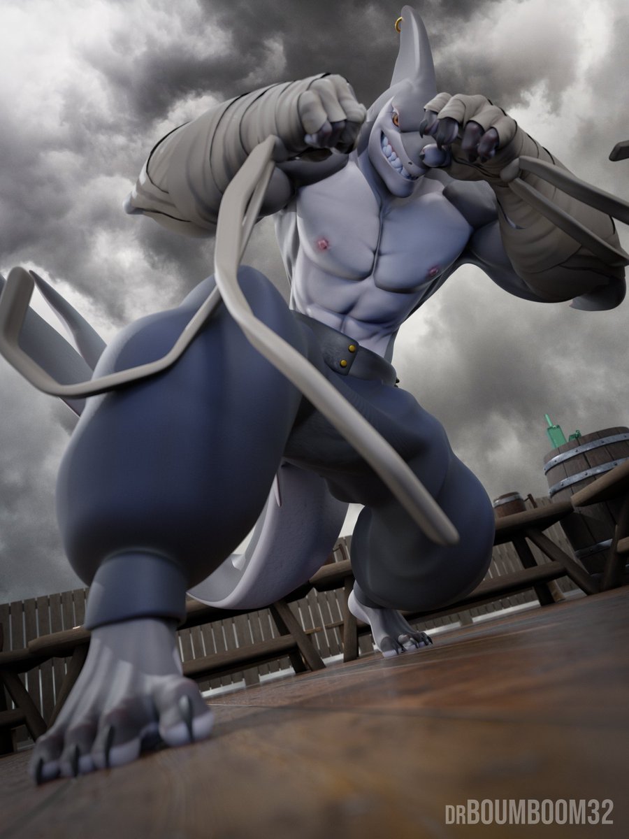 Well? You said you could take him on in a fight, so throw those hands up!

Aritst: <a href="/DrBoom32/">DrBoumBoom32</a> 
Kuyo: Me / <a href="/Leothemodeler/">LEOdaModeler</a> / <a href="/ironwood115/">Ironwood115</a>