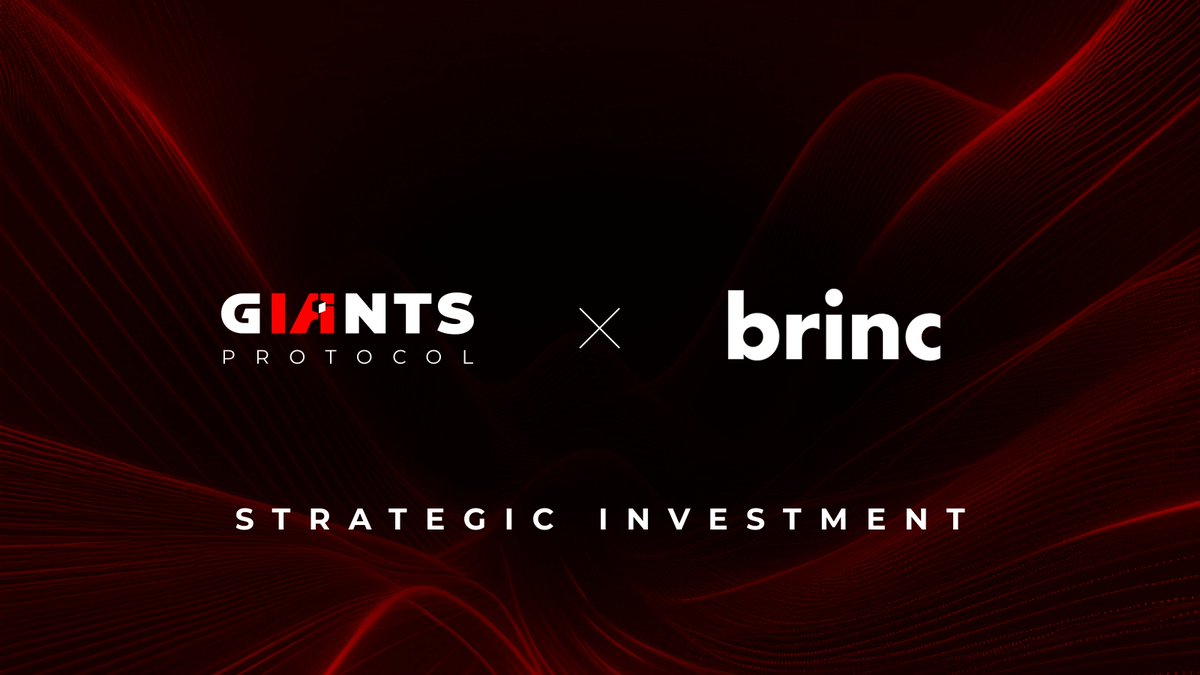 giantsprotocol's tweet image. STRATEGIC INVESTMENT ANNOUNCEMENT 💥
@giantsprotocol 🤝 @brincvc
We're thrilled to announce our latest investor @brincvc
Brinc is a venture capital and accelerator firm that empowers game changers to help solve some of the world's biggest challenges