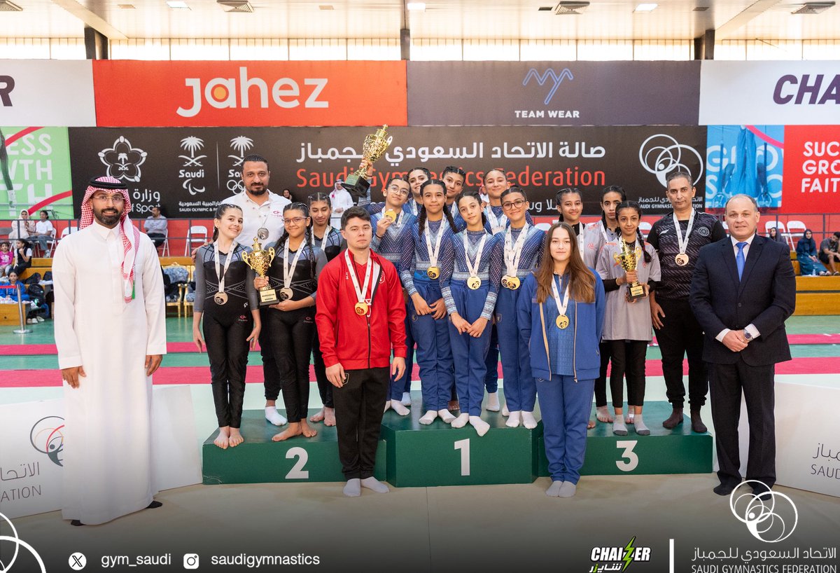 gym_saudi's tweet photo. نبارك لأصحاب المراكز الأولى في بطولة المملكة للجمباز الفني "سيدات" لفئة الشباب 🤸🙌🏻

🥇العلا 
🥈جوقا جمب
🥉الشباب

تهانينا 👏🏻👏🏻👏🏻 https://t.co/F7egjcZBHN