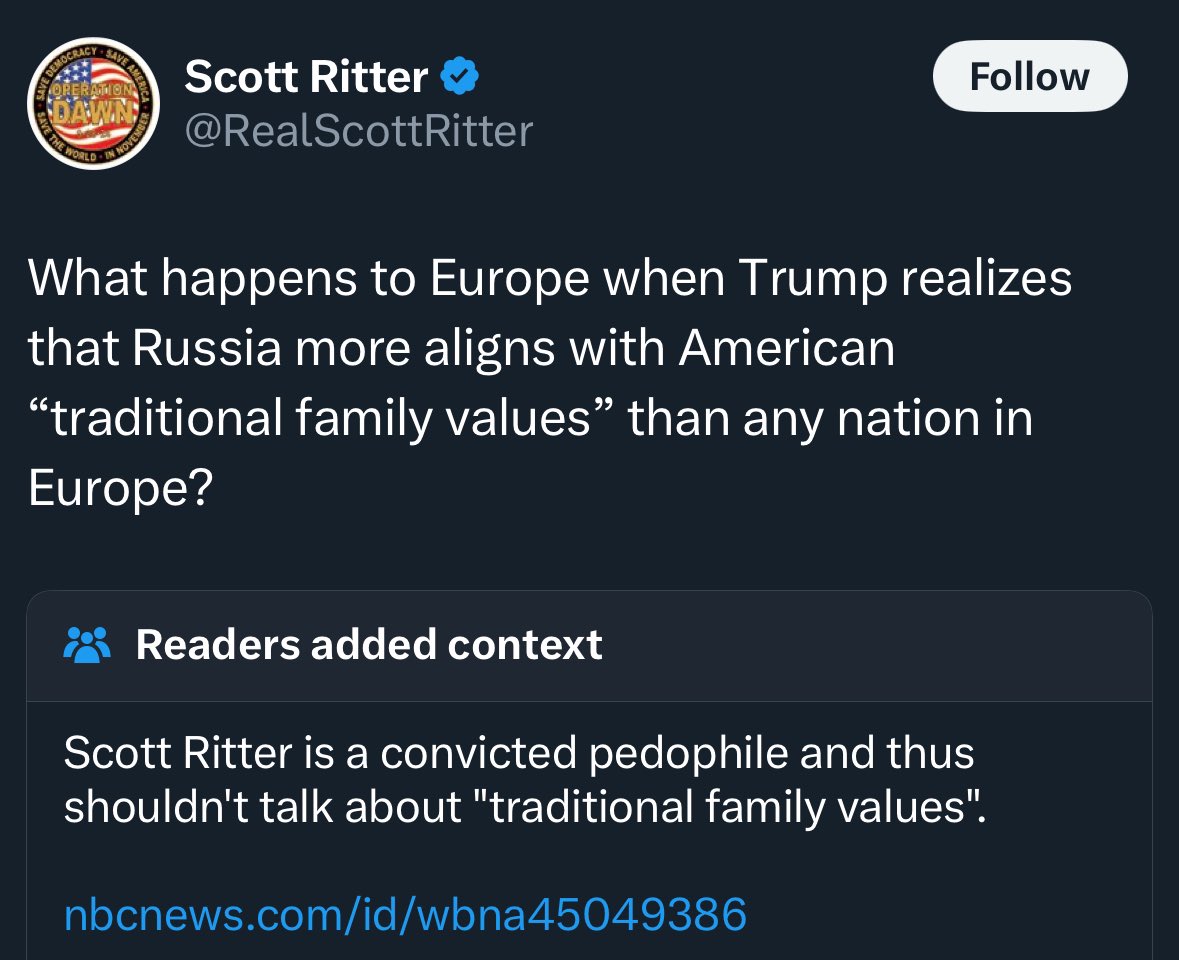 TankieLol's tweet photo. Says the pedophile. https://t.co/jRsP0zITFC