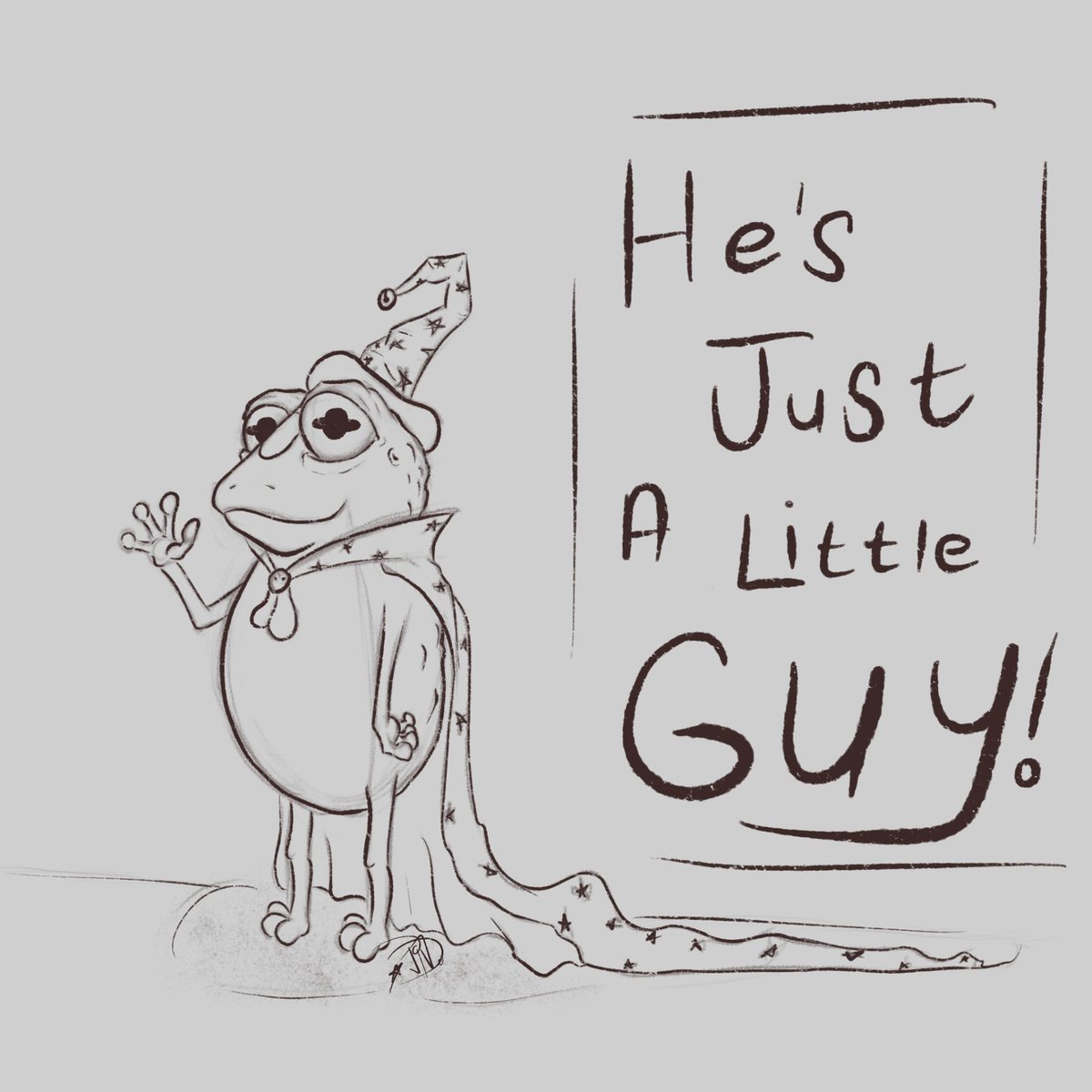 Toddrick Toad, Frog-Boy Wizard! He's just a little guy!
#oc #ocart #dnd #frog #toad #art #digitalart #hesjustalittleguy