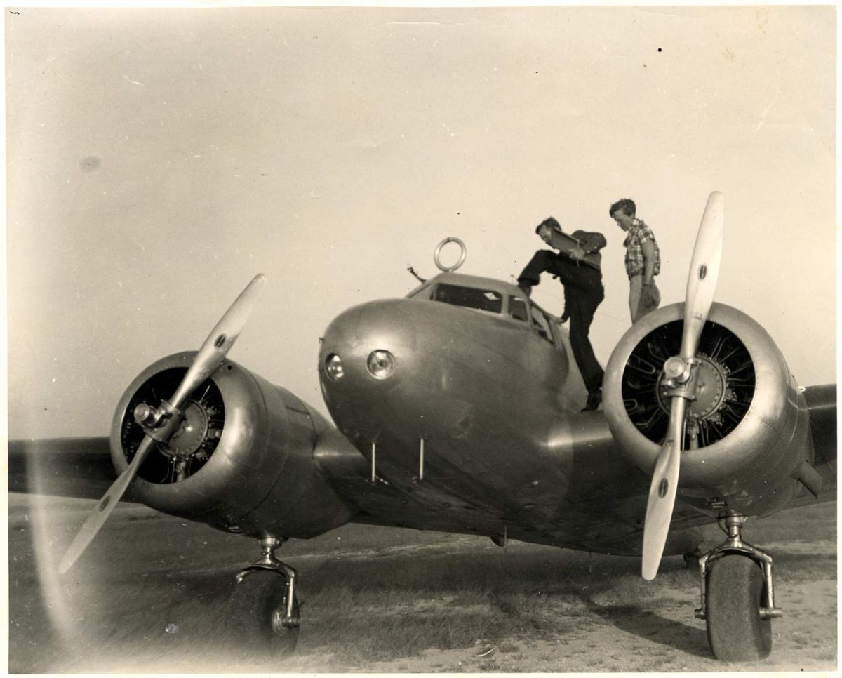 airandspace's tweet image. On this day in 1937, Amelia Earhart and Fred Noonan were declared lost at sea after a massive sea and air search following their July 2nd disappearance.