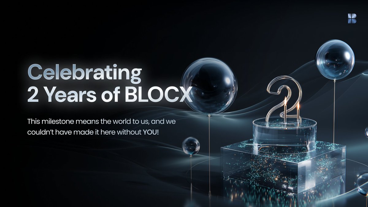 BLOCX_TECH's tweet image. 🎉 BLOCX Turns 2 Today!🎉
To everyone in the $BLOCX community—holders, believers, builders — thank you. This milestone means the world to us, and we couldn’t have made it here without you.
In just two short years, we’ve achieved things we once only dreamed of:
✨ Released the…