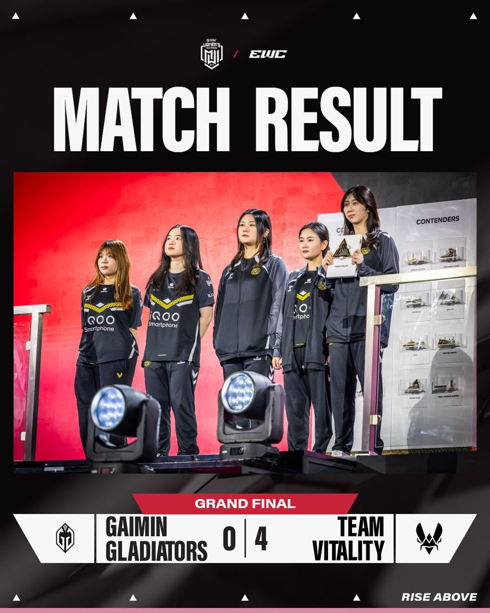EWC Extra (@ewc_extra) on Twitter photo Undefeated in the Grand Final and throughout the entire Championship Weekend, <a href="/TeamVitality/">Team Vitality π</a> are truly the Queens of MLBB. Undefeated in the Grand Final and throughout the entire Championship Weekend, <a href="/TeamVitality/">Team Vitality π</a> are truly the Queens of MLBB.