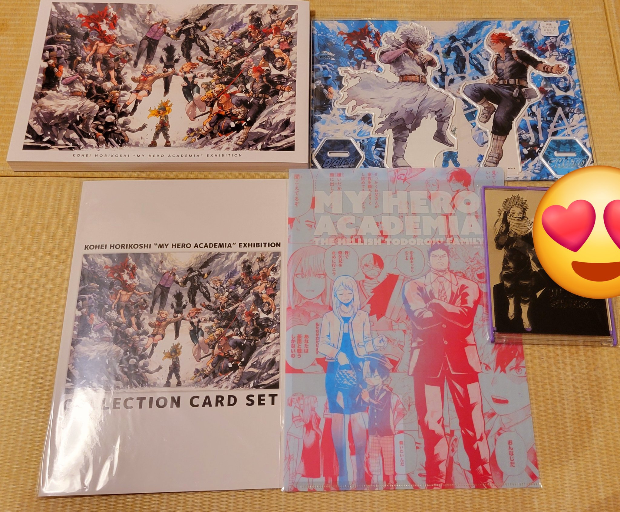 ヒロアカ 原画展 フェイスタオル Blue PINK 堀越耕平『僕のヒーローアカデミア』原画展【公式】 on X