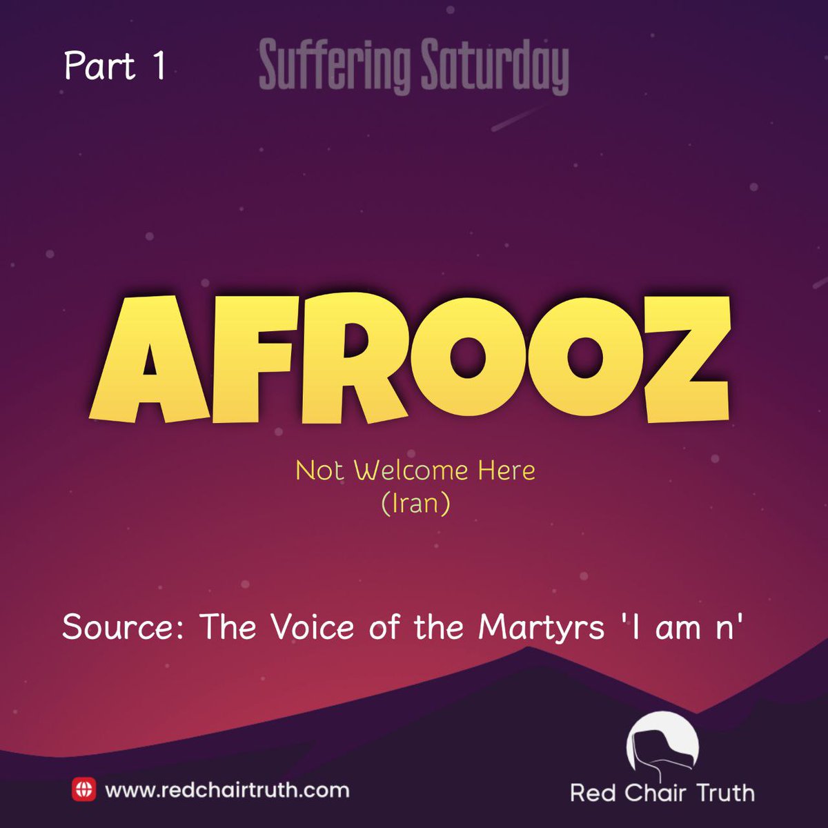 redchairtruth1's tweet photo. She wasn’t searching for Jesus. She was searching for peace. But in her cry for help, a voice came from the unexpected. Was it a dream? Or was the truth far bigger than she imagined?
Uncover Afrooz’s journey this Suffering Saturday.
#RedChairTruth #SufferingSaturday https://t.co/7DoKuynE3g