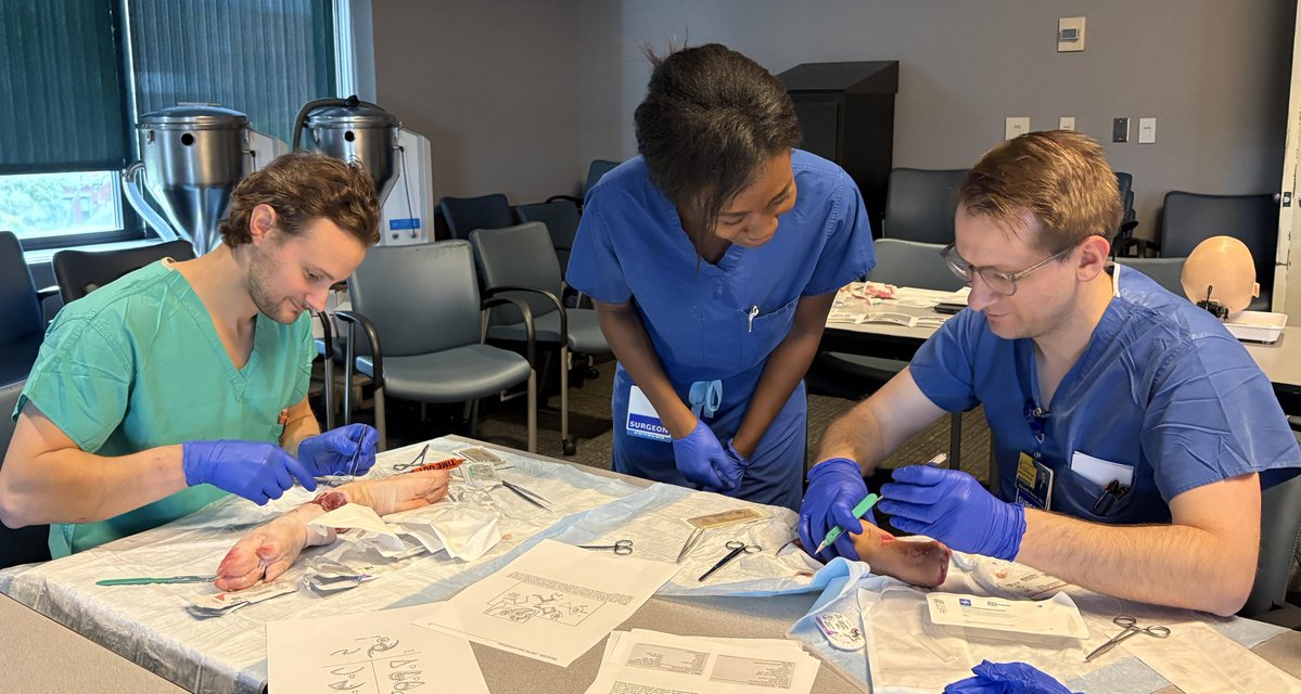 hopkins_ent's tweet image. We had 🥾on the ground for the annual residency simulation bootcamp, led by Dr. Carolyn Jenks. Many thanks to our teachers, Drs. Andrew Lane, Jonathan Walsh, Jenny X. Chen, Ani Saraswathula and Danielle Trakimas.