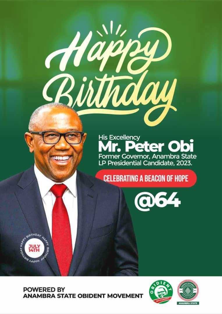 Real_YoungC's tweet photo. Happy Blessed Birthday Sir 🥳🎉🎁🎈🎂
Age Graciously @PeterObi https://t.co/JO2m6ZcNeP